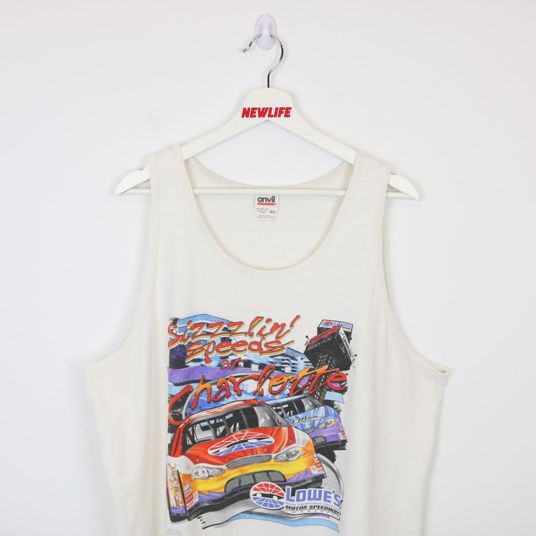 Vintage 00's Charlotte Racing Tank Top - XL-NEWLIFE Clothing