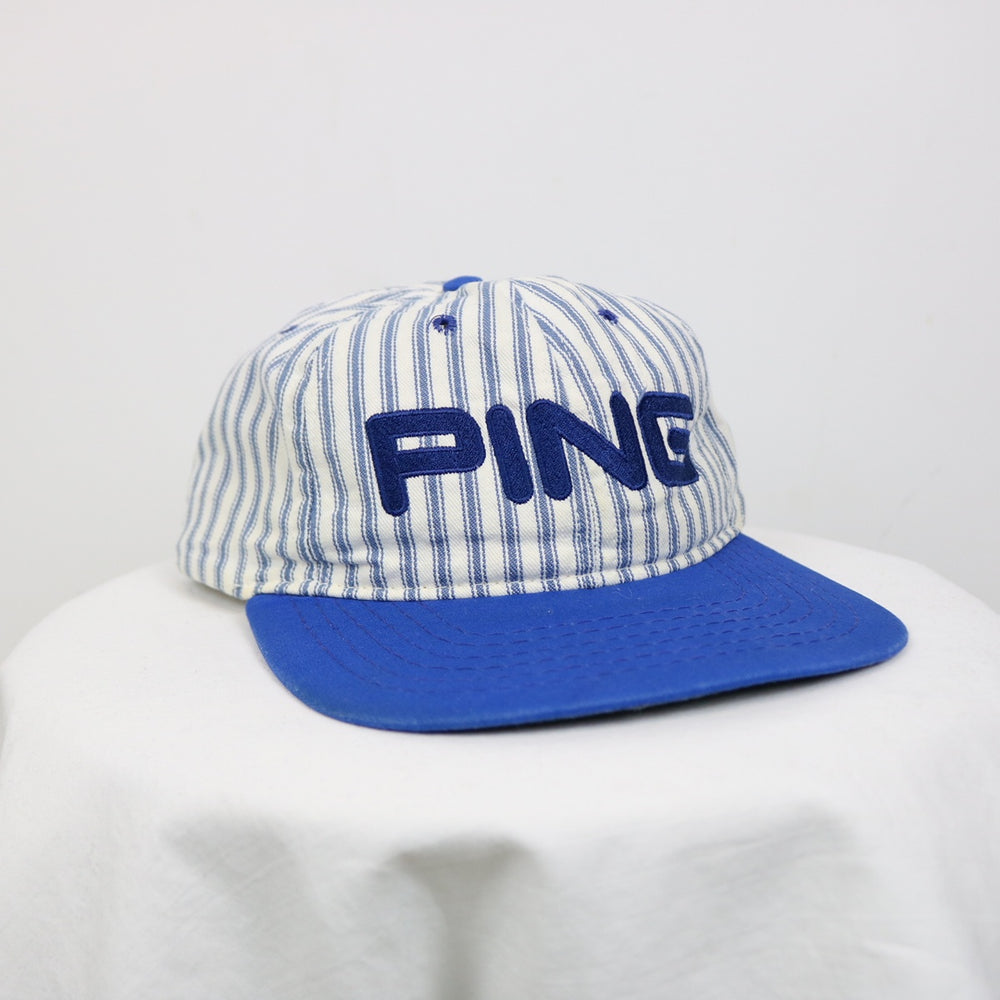 Vintage 80's Ping Golf Striped Hat - OS-NEWLIFE Clothing