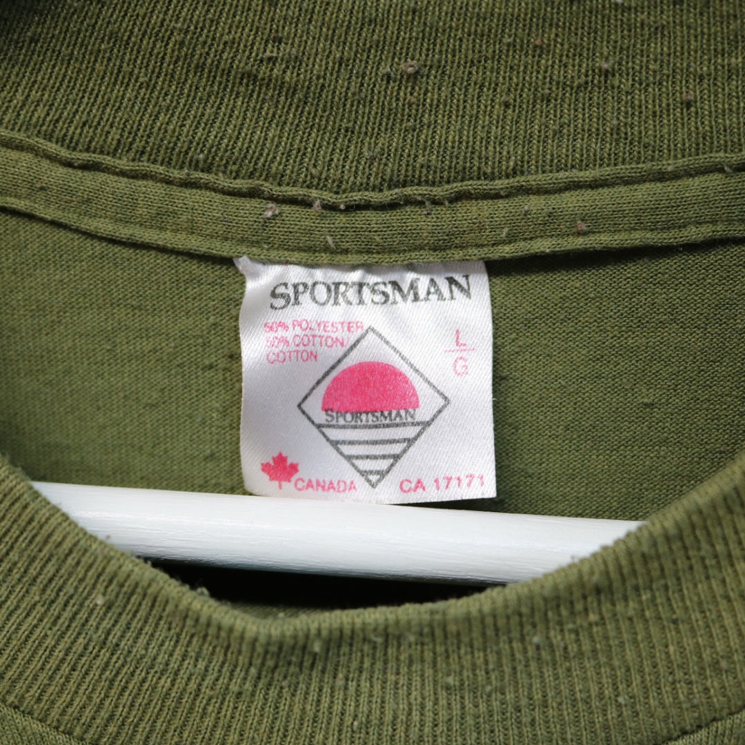 Vintage 90's Sportsman Blank Tee - L-NEWLIFE Clothing