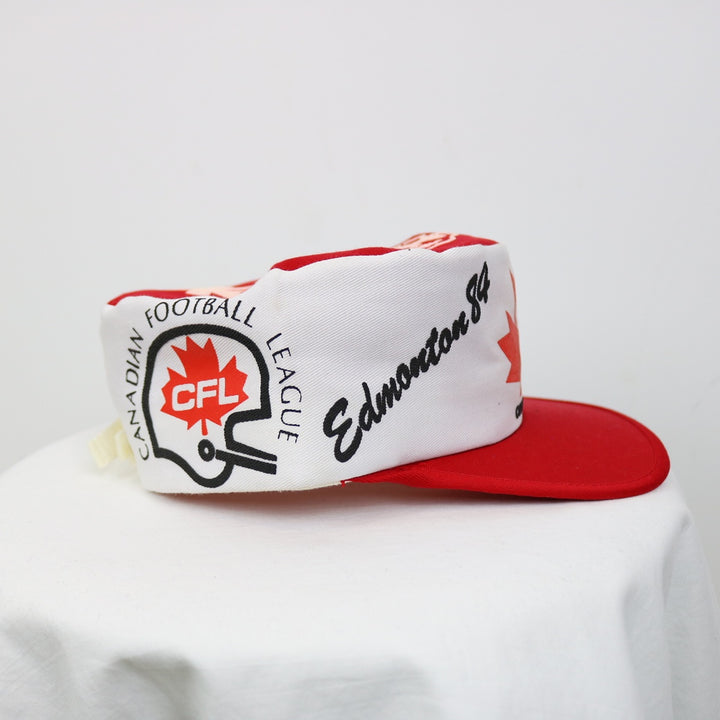 Vintage 1984 KFC Edmonton Grey Cup CFL Painters Hat - OS-NEWLIFE Clothing