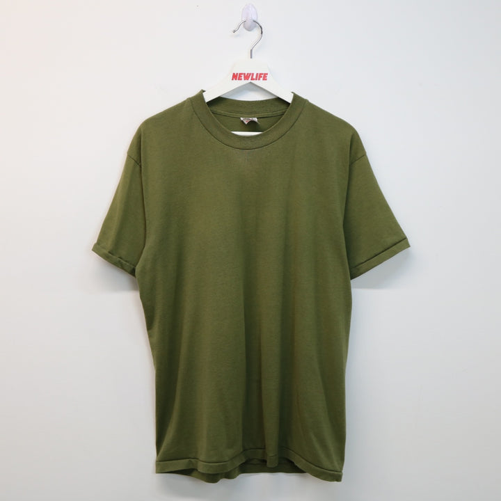 Vintage 90's Sportsman Blank Tee - L-NEWLIFE Clothing