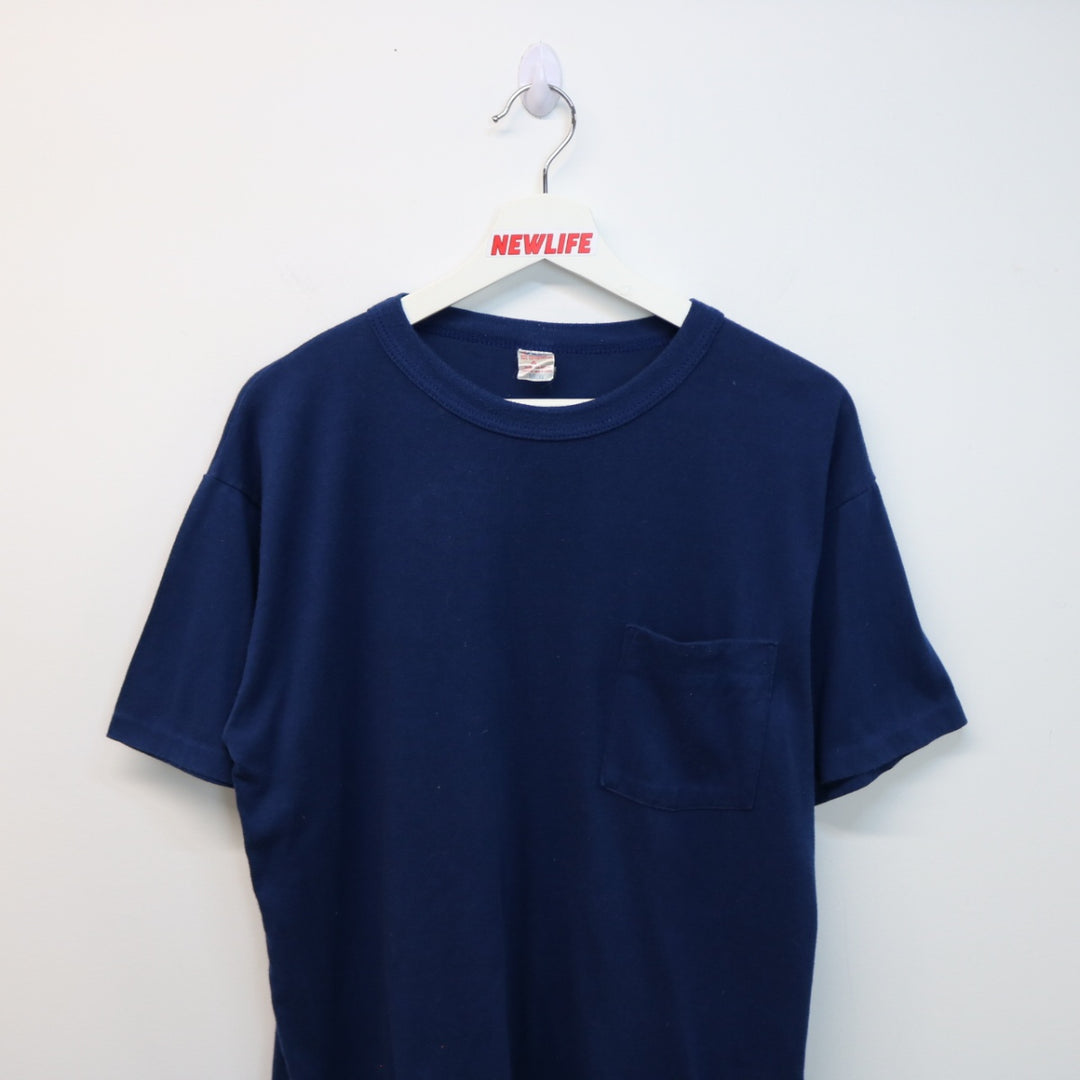 Vintage 80's Avanti Blank Pocket Tee - M-NEWLIFE Clothing