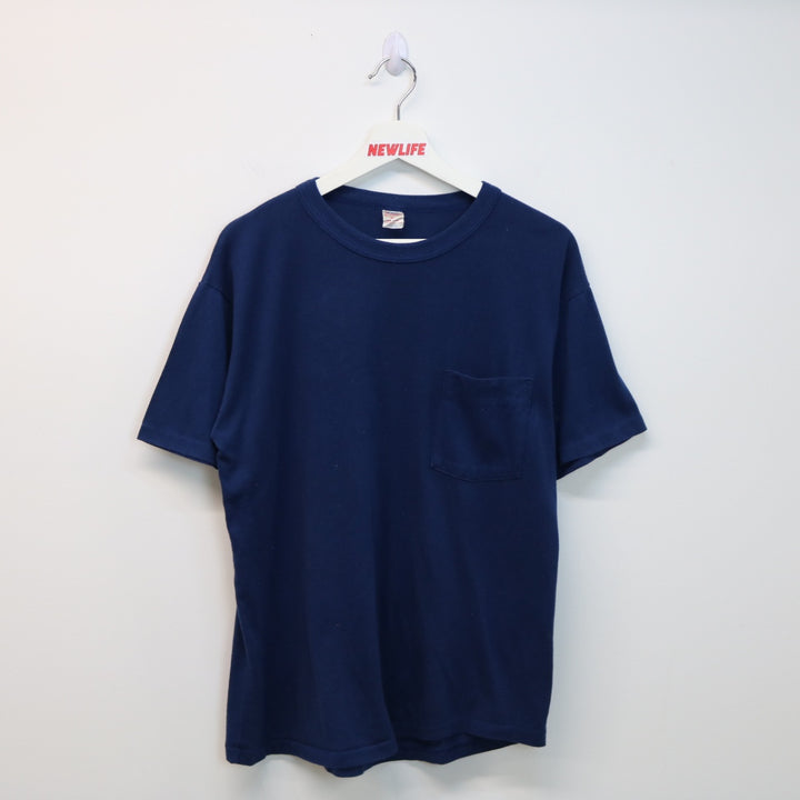 Vintage 80's Avanti Blank Pocket Tee - M-NEWLIFE Clothing