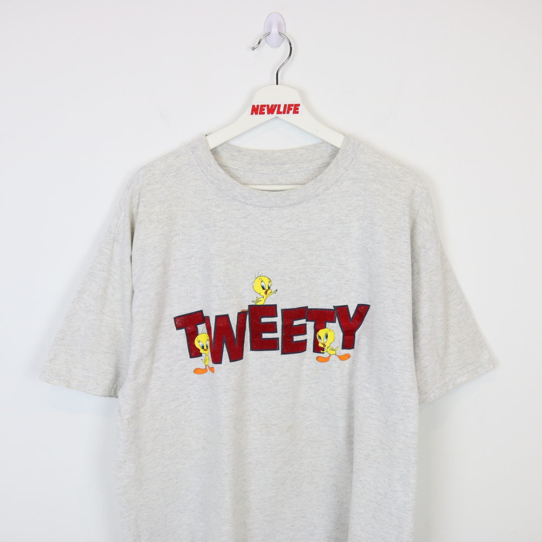 Vintage 90's Looney Tunes Tweety Bird Tee - L-NEWLIFE Clothing