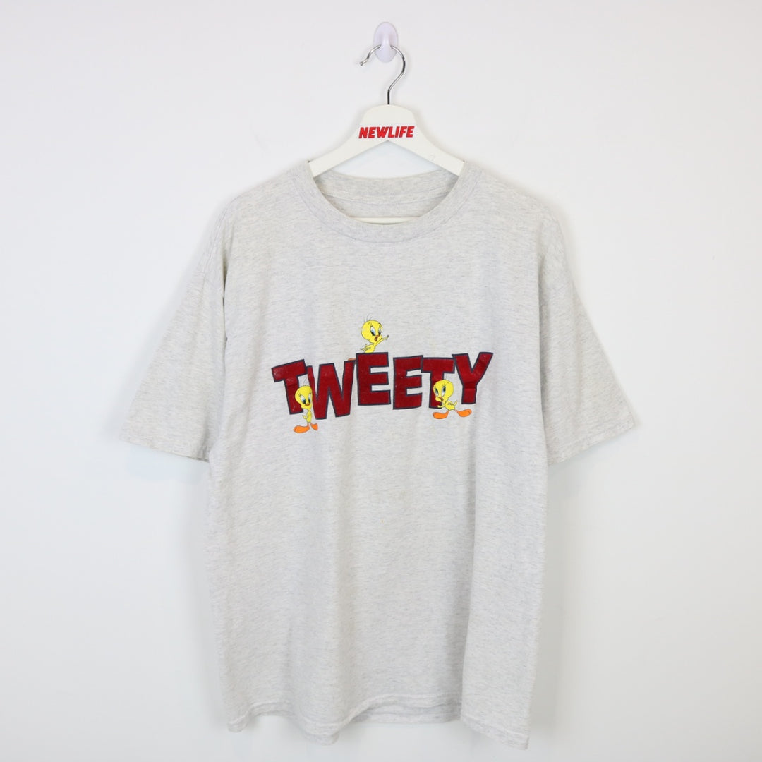 Vintage 90's Looney Tunes Tweety Bird Tee - L-NEWLIFE Clothing