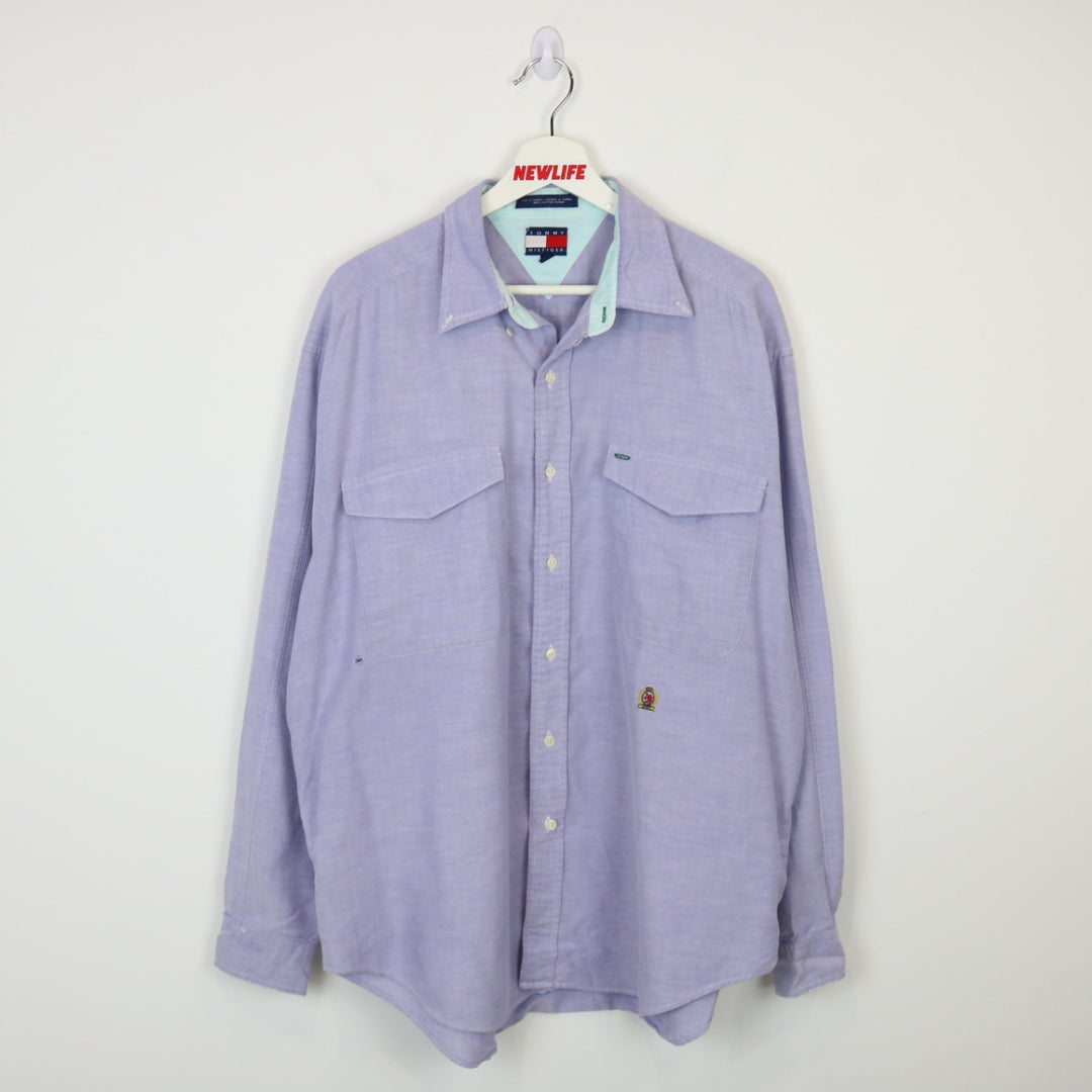 Vintage 90's Tommy Hilfiger Button Up - XL-NEWLIFE Clothing