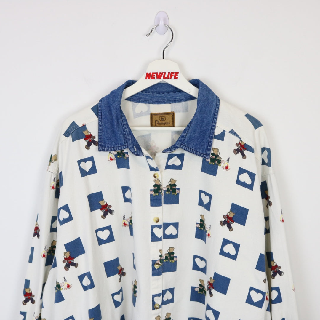 Vintage 90's Penningtons Bear Nature Button Up - 3XL-NEWLIFE Clothing