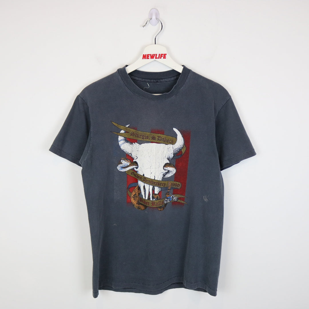 Vintage 1990 Sturgis Biker Rally Tee - S-NEWLIFE Clothing
