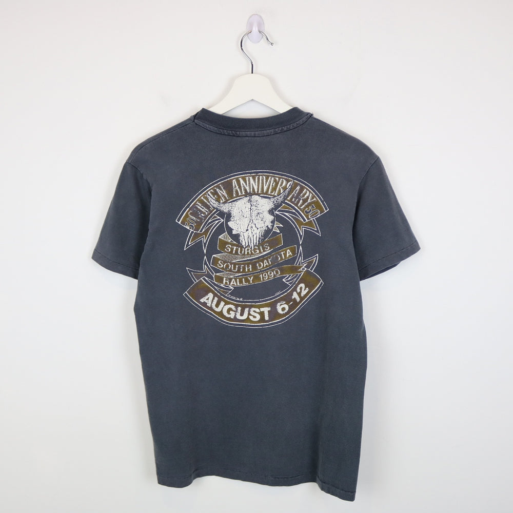 Vintage 1990 Sturgis Biker Rally Tee - S-NEWLIFE Clothing
