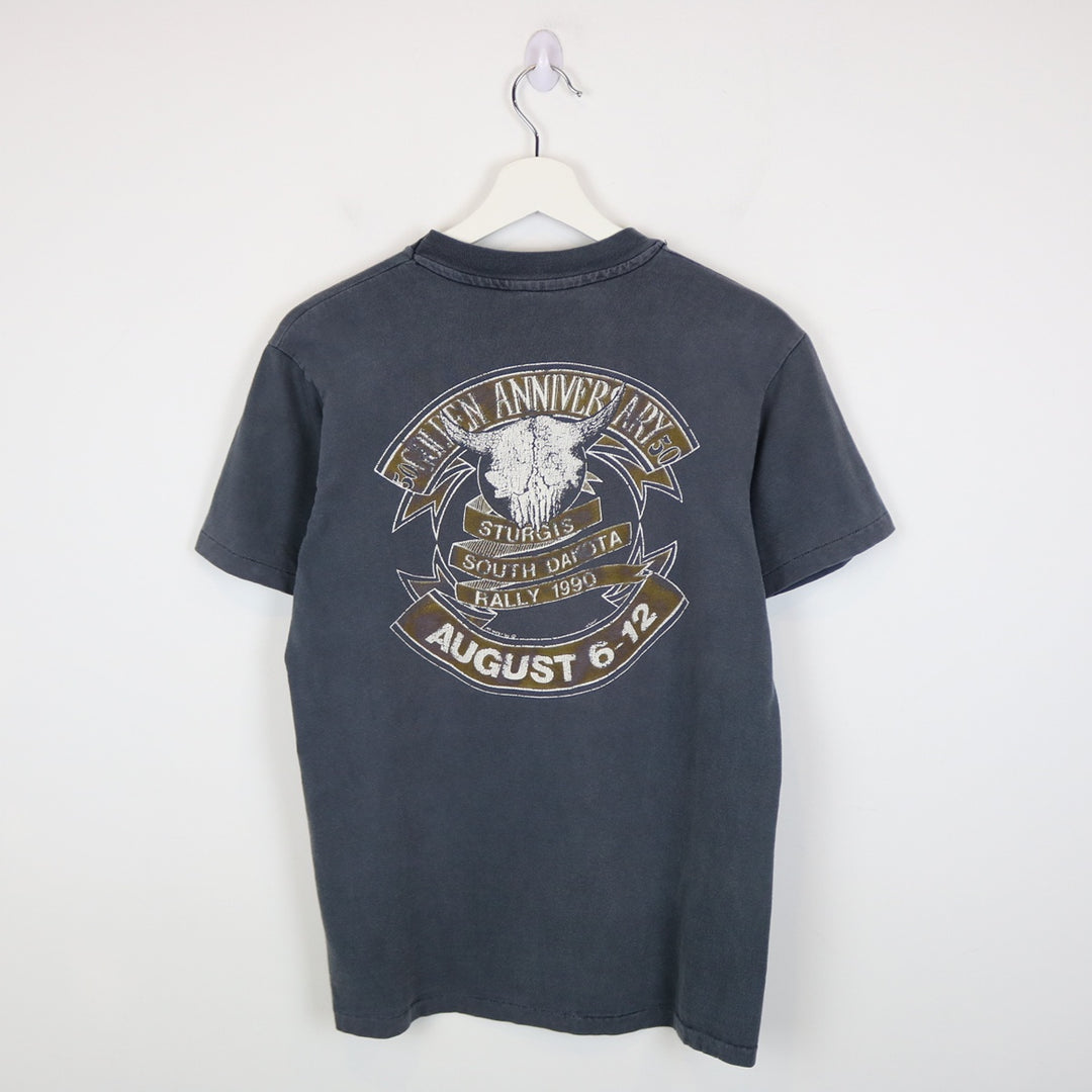 Vintage 1990 Sturgis Biker Rally Tee - S-NEWLIFE Clothing