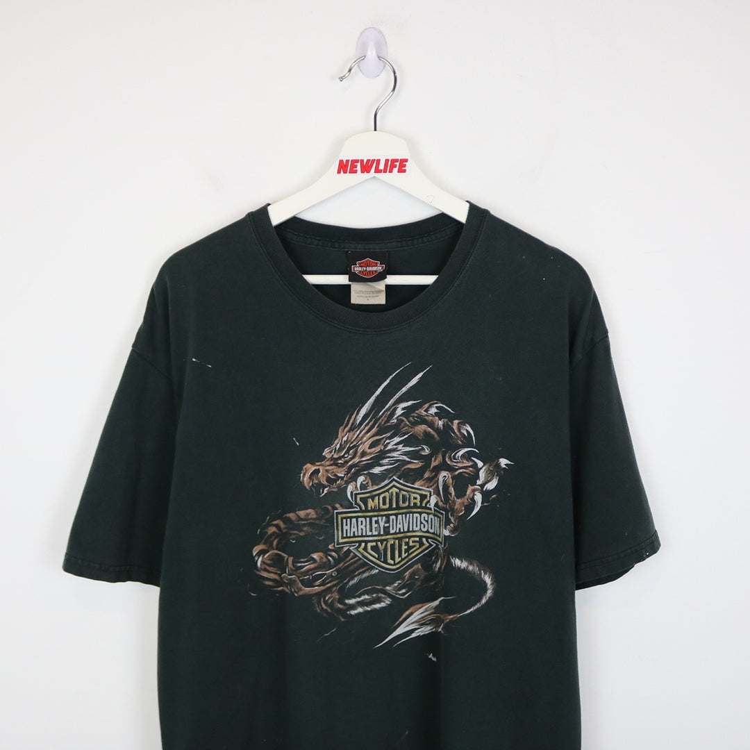 Vintage 2002 Harley Davdison Victoria BC Tee - L-NEWLIFE Clothing