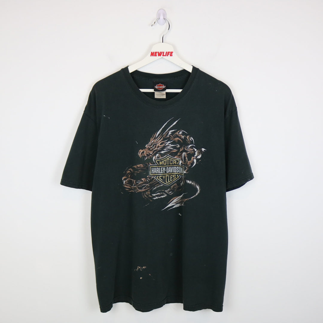 Vintage 2002 Harley Davdison Victoria BC Tee - L-NEWLIFE Clothing