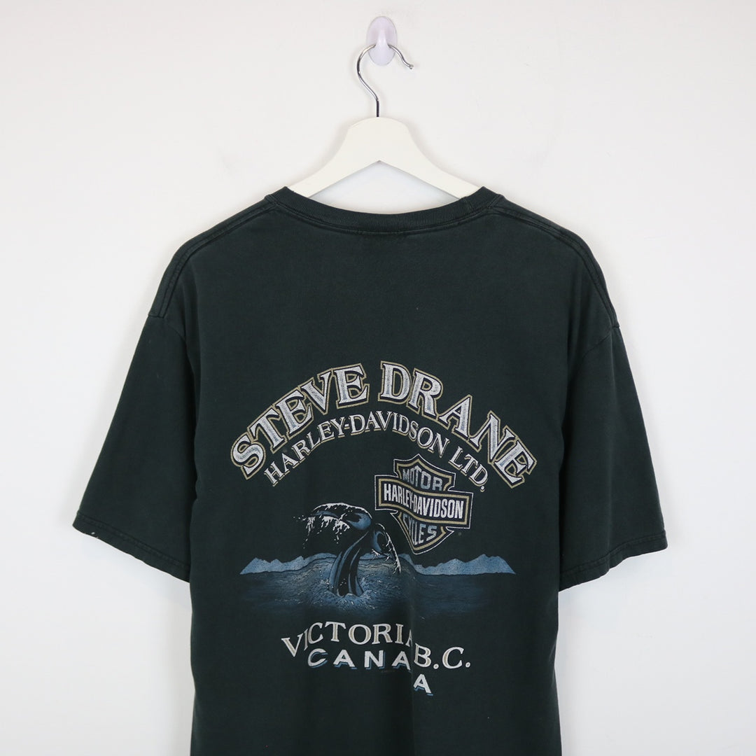 Vintage 2002 Harley Davdison Victoria BC Tee - L-NEWLIFE Clothing