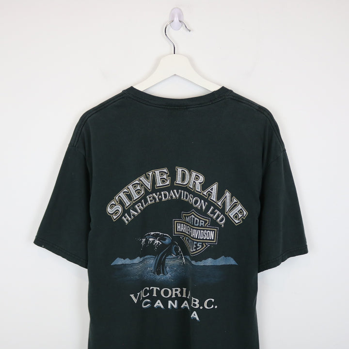 Vintage 2002 Harley Davdison Victoria BC Tee - L-NEWLIFE Clothing