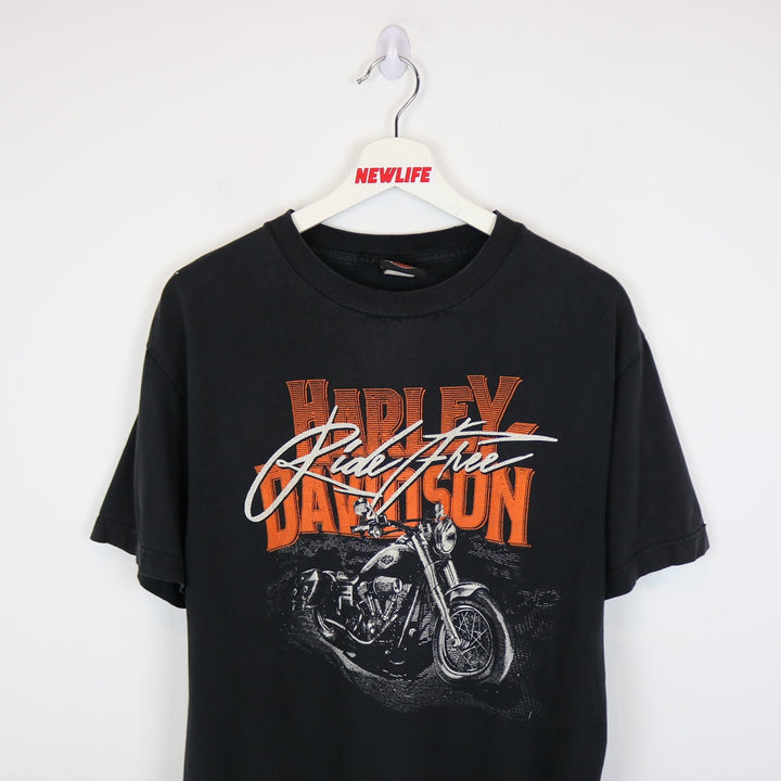 Harley Davidson Red Deer Alberta Tee - M-NEWLIFE Clothing