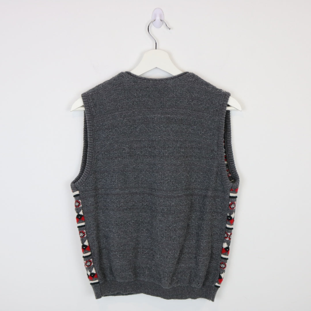 Vintage 90's Braemar Patterned Knit Vest - S-NEWLIFE Clothing