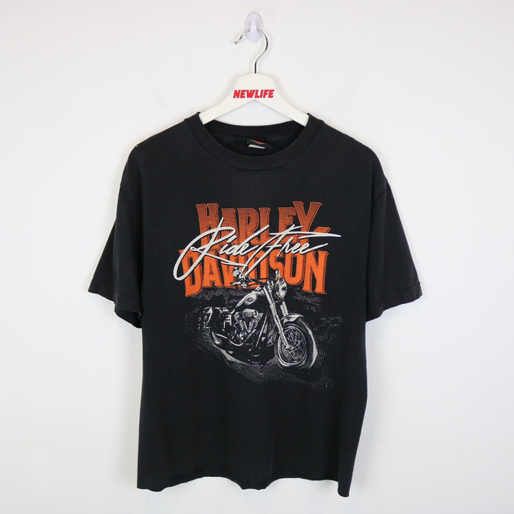 Harley Davidson Red Deer Alberta Tee - M-NEWLIFE Clothing