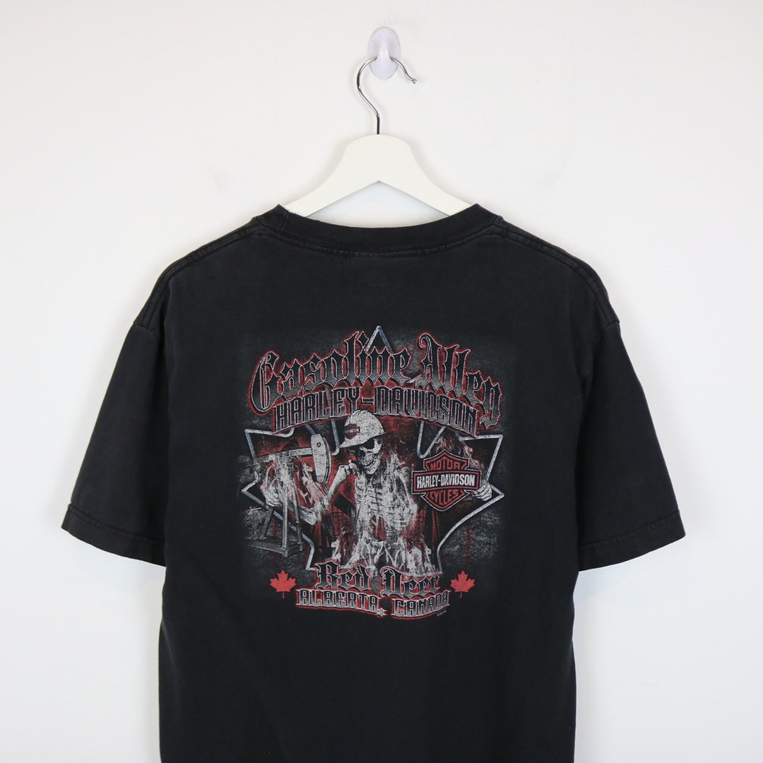 Harley Davidson Red Deer Alberta Tee - M-NEWLIFE Clothing