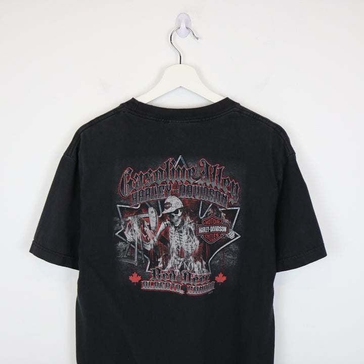 Harley Davidson Red Deer Alberta Tee - M-NEWLIFE Clothing
