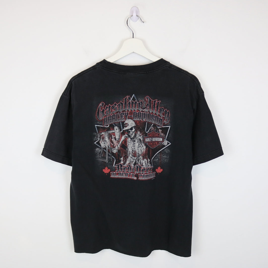 Harley Davidson Red Deer Alberta Tee - M-NEWLIFE Clothing