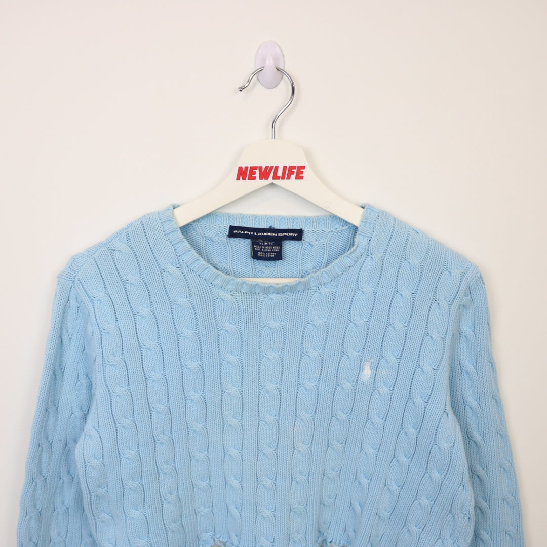 Vintage Ralph Lauren Cropped Knit Sweater - S-NEWLIFE Clothing