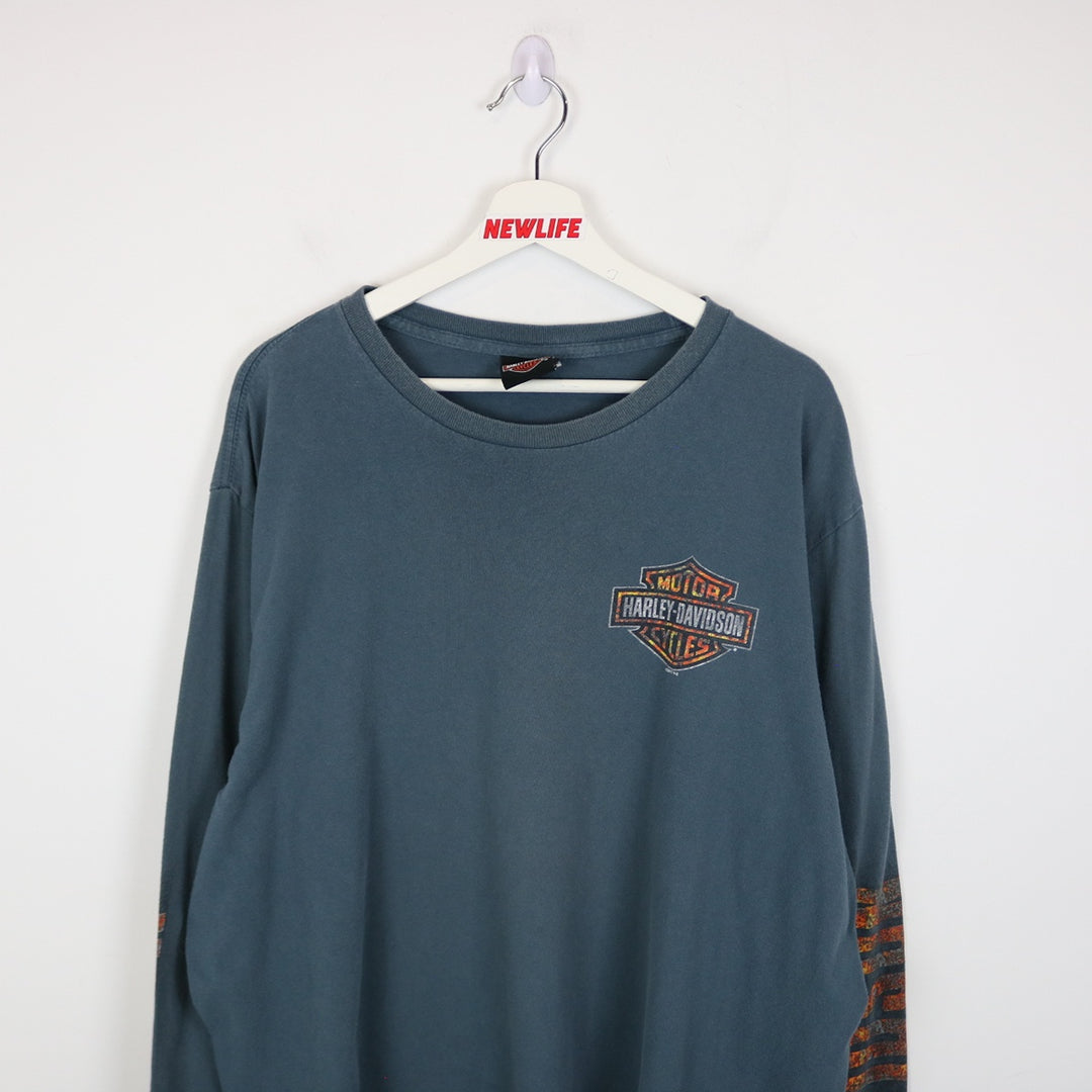 2015 Harley Davidson Edmonton Alberta Long Sleeve Tee - XXL-NEWLIFE Clothing