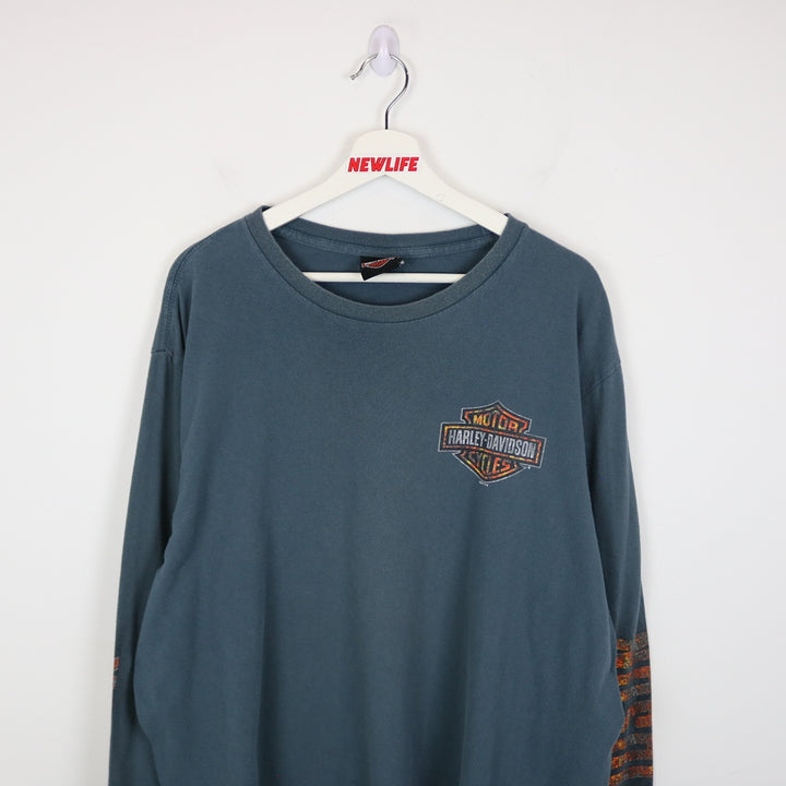 2015 Harley Davidson Edmonton Alberta Long Sleeve Tee - XXL-NEWLIFE Clothing