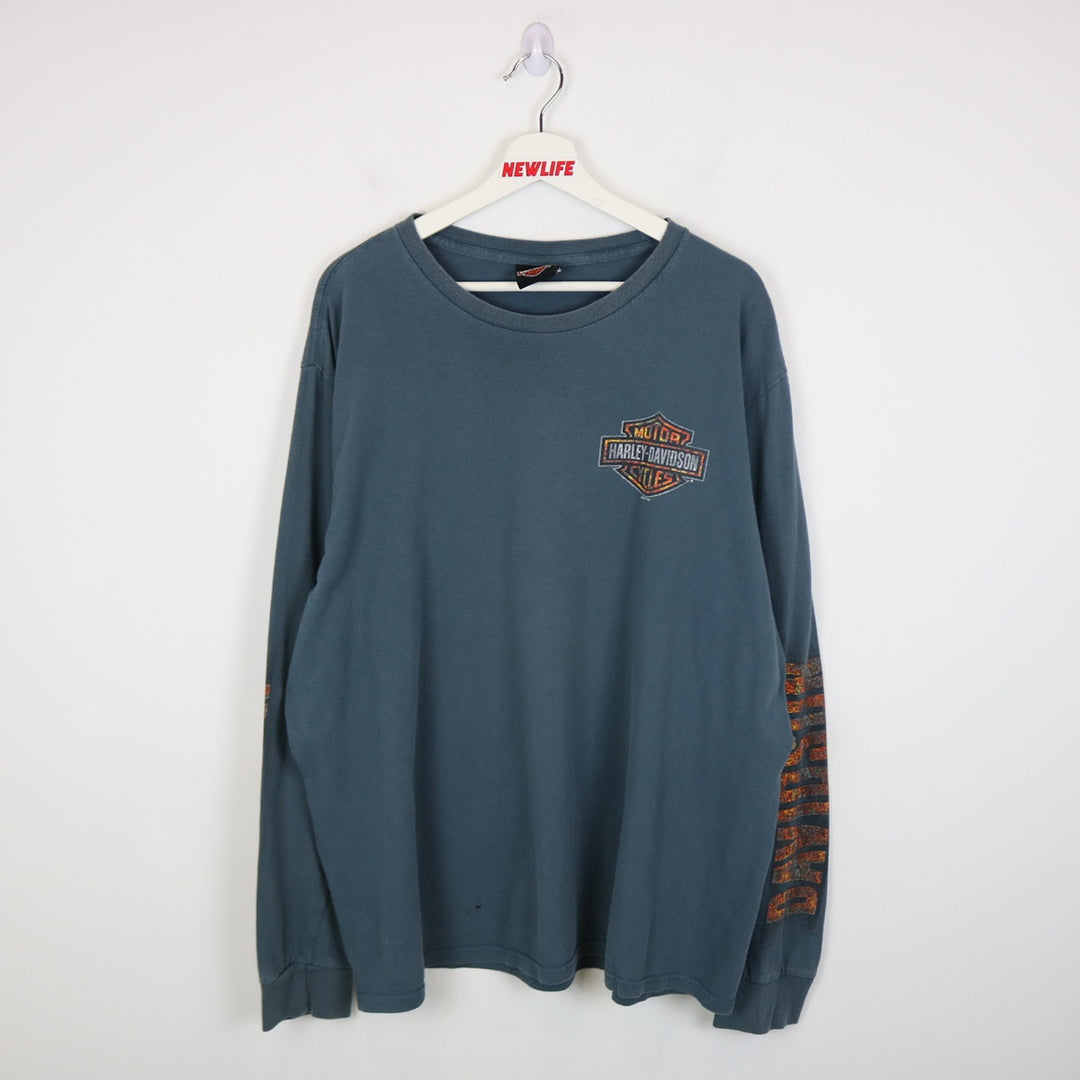 2015 Harley Davidson Edmonton Alberta Long Sleeve Tee - XXL-NEWLIFE Clothing
