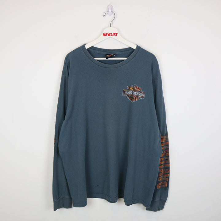 2015 Harley Davidson Edmonton Alberta Long Sleeve Tee - XXL-NEWLIFE Clothing