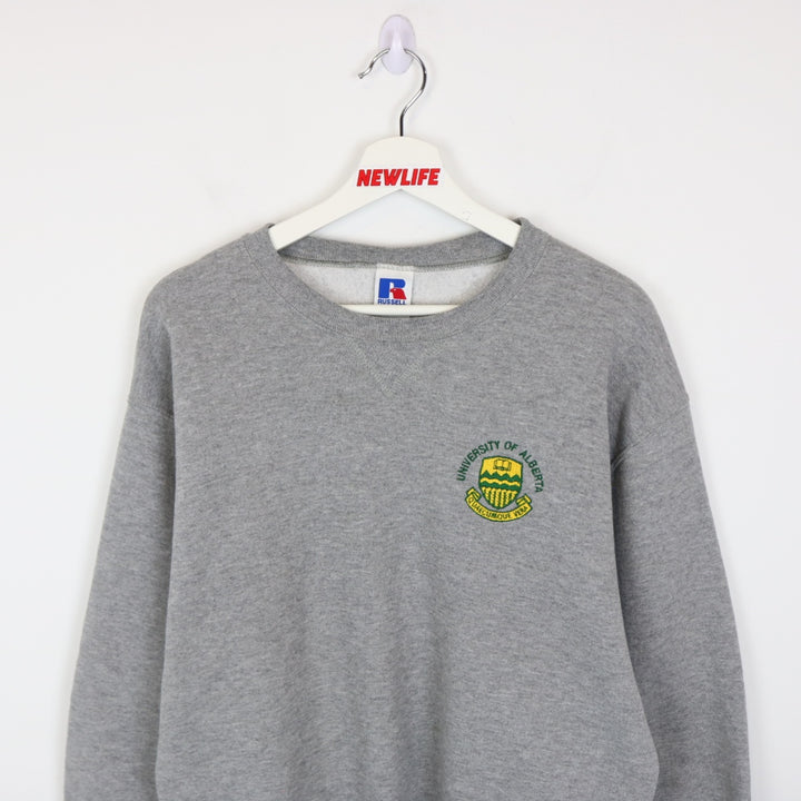 Vintage 90's University of Alberta Russell Athletic Crewneck - M-NEWLIFE Clothing