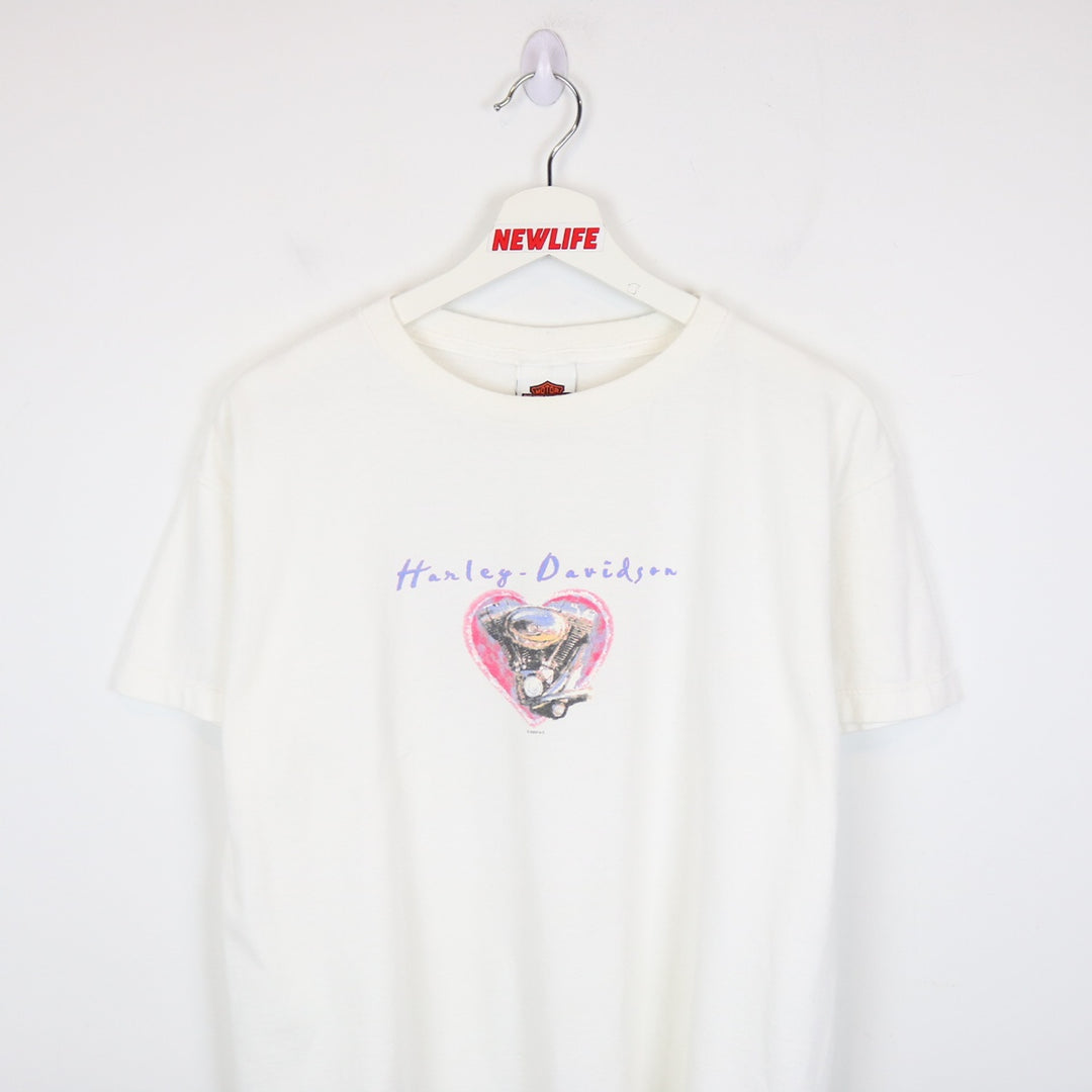 Vintage 2003 Harley Davidson Heart Tee - L-NEWLIFE Clothing