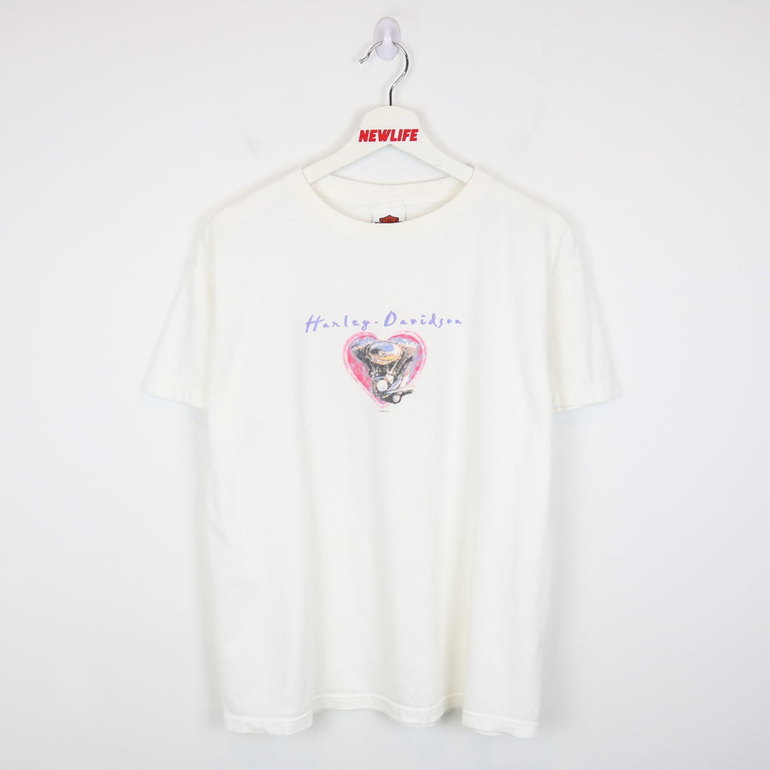 Vintage 2003 Harley Davidson Heart Tee - L-NEWLIFE Clothing
