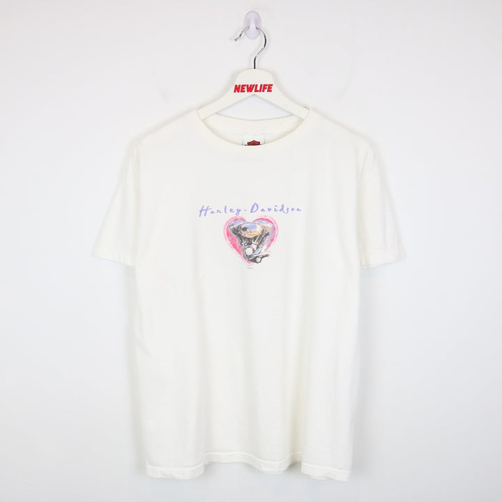 Vintage 2003 Harley Davidson Heart Tee - L-NEWLIFE Clothing