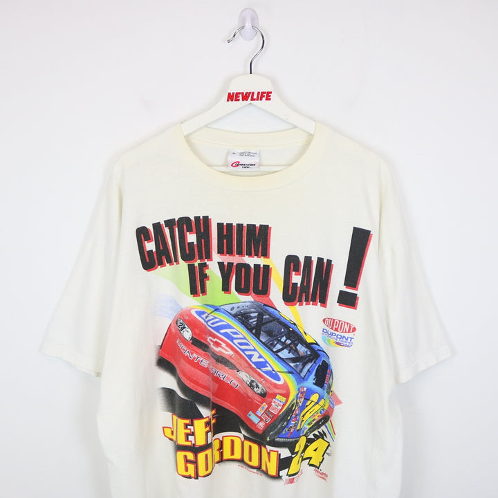Vintage 1999 Jeff Gordon Nascar Catch Him if You Can Nascar Tee - XL-NEWLIFE Clothing