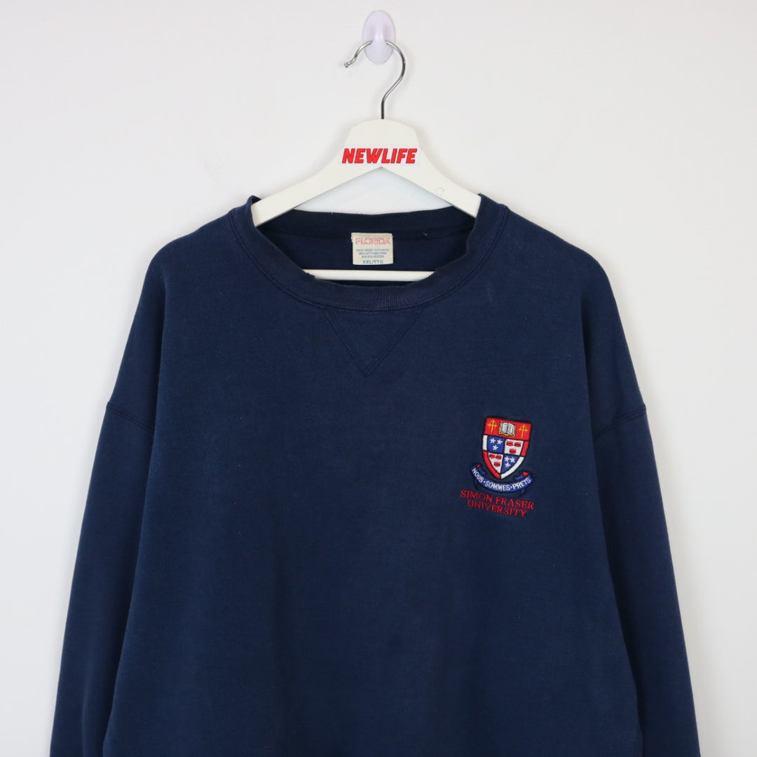 Vintage 90's Simon Fraser University Crewneck - XL-NEWLIFE Clothing