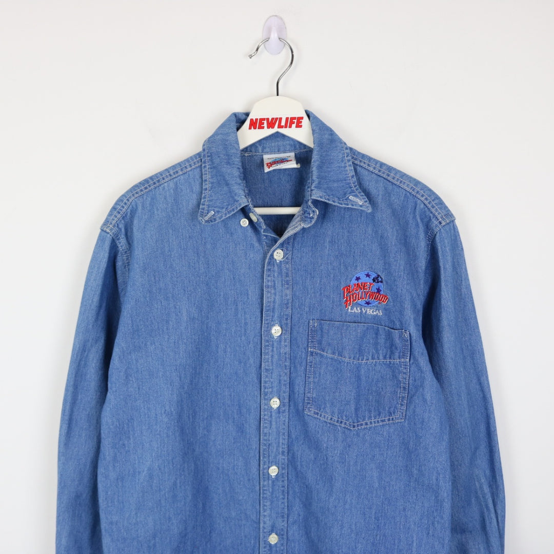 Vintage 90's Planet Hollywood Denim Button Up - M-NEWLIFE Clothing