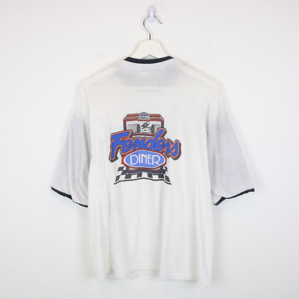 Vintage 80's Fenders Diner Tee - M-NEWLIFE Clothing