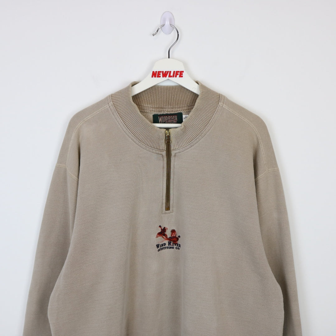 Vintage 90's Wind River Quarter Zip Sweater - XL-NEWLIFE Clothing