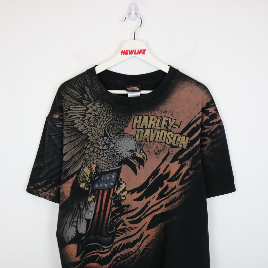 2012 Harley Davidson Edmonton Alberta Tee - XL-NEWLIFE Clothing
