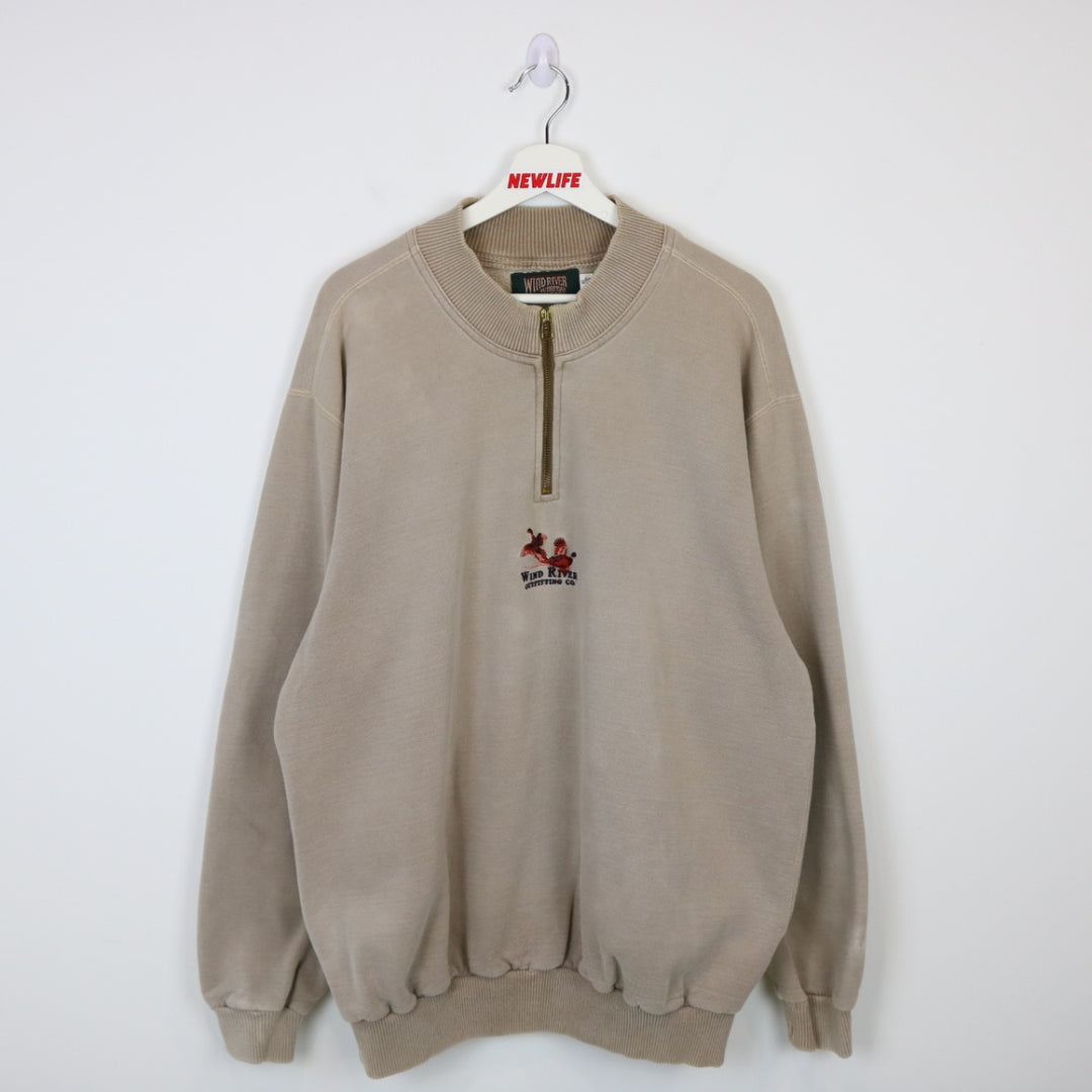 Vintage 90's Wind River Quarter Zip Sweater - XL-NEWLIFE Clothing