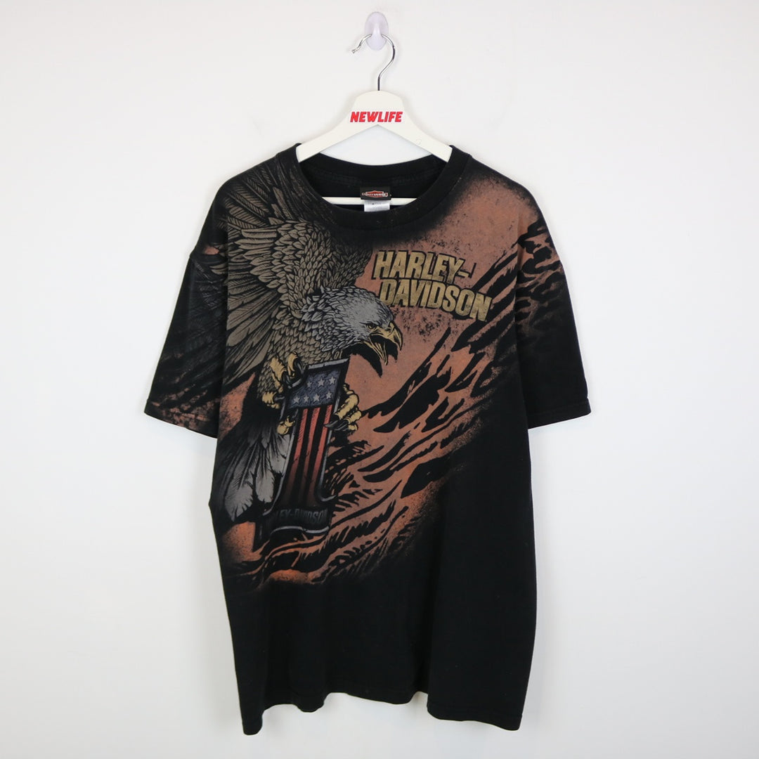 2012 Harley Davidson Edmonton Alberta Tee - XL-NEWLIFE Clothing