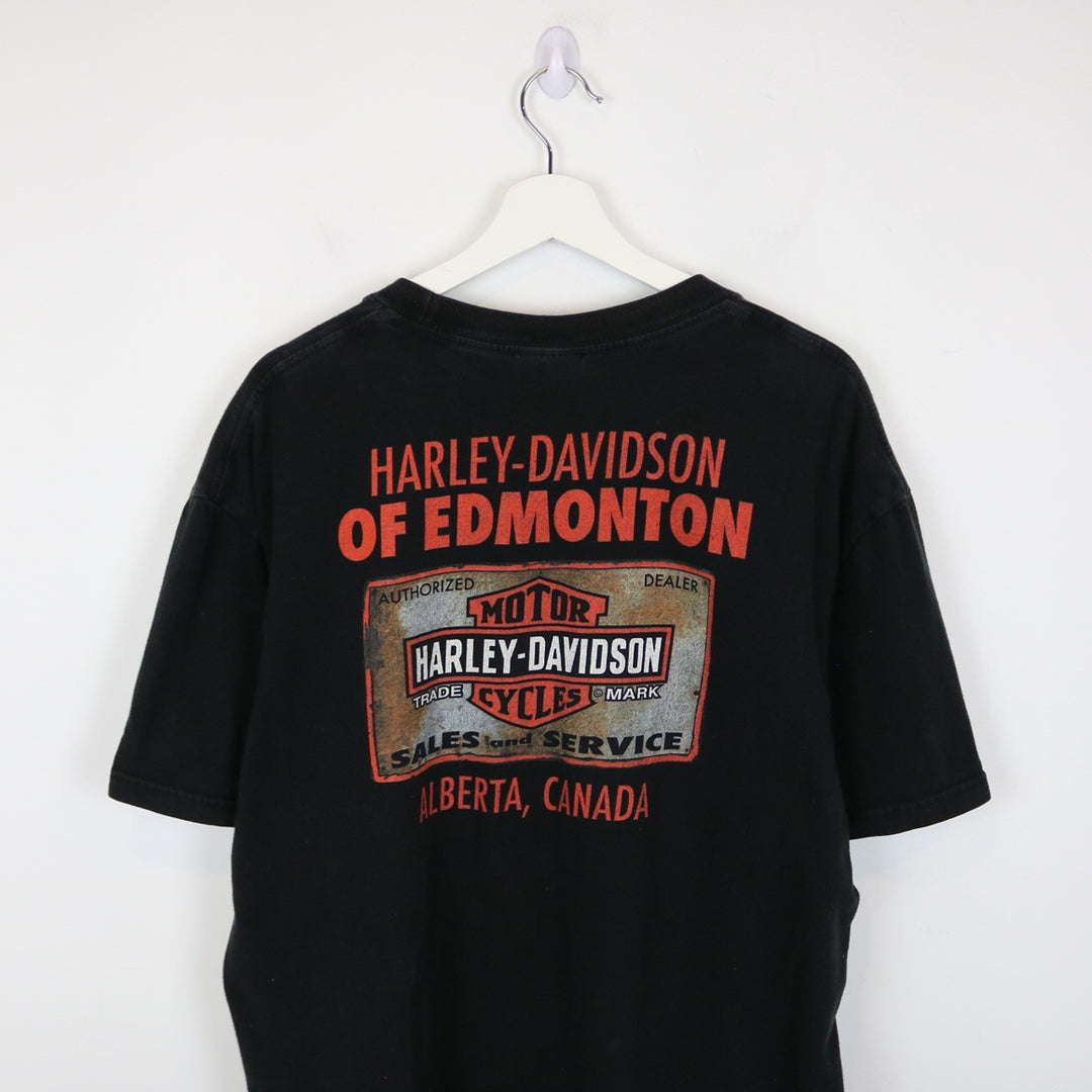 2012 Harley Davidson Edmonton Alberta Tee - XL-NEWLIFE Clothing