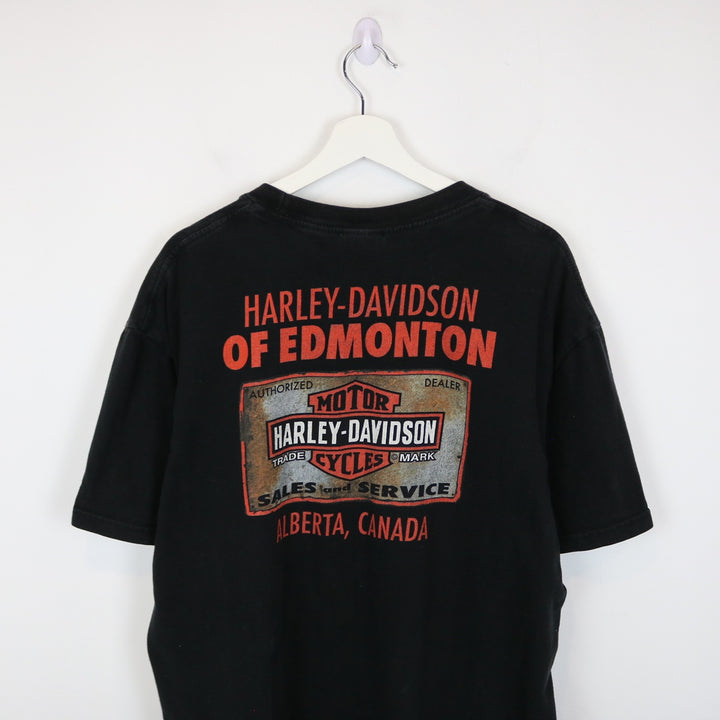 2012 Harley Davidson Edmonton Alberta Tee - XL-NEWLIFE Clothing