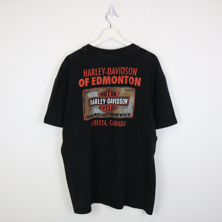 2012 Harley Davidson Edmonton Alberta Tee - XL-NEWLIFE Clothing