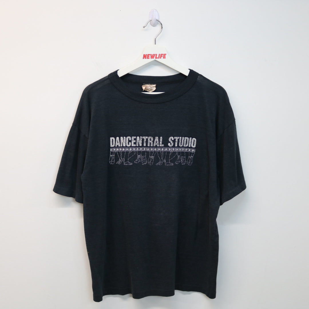 Vintage 80's Dancentral Studio Tee - L-NEWLIFE Clothing