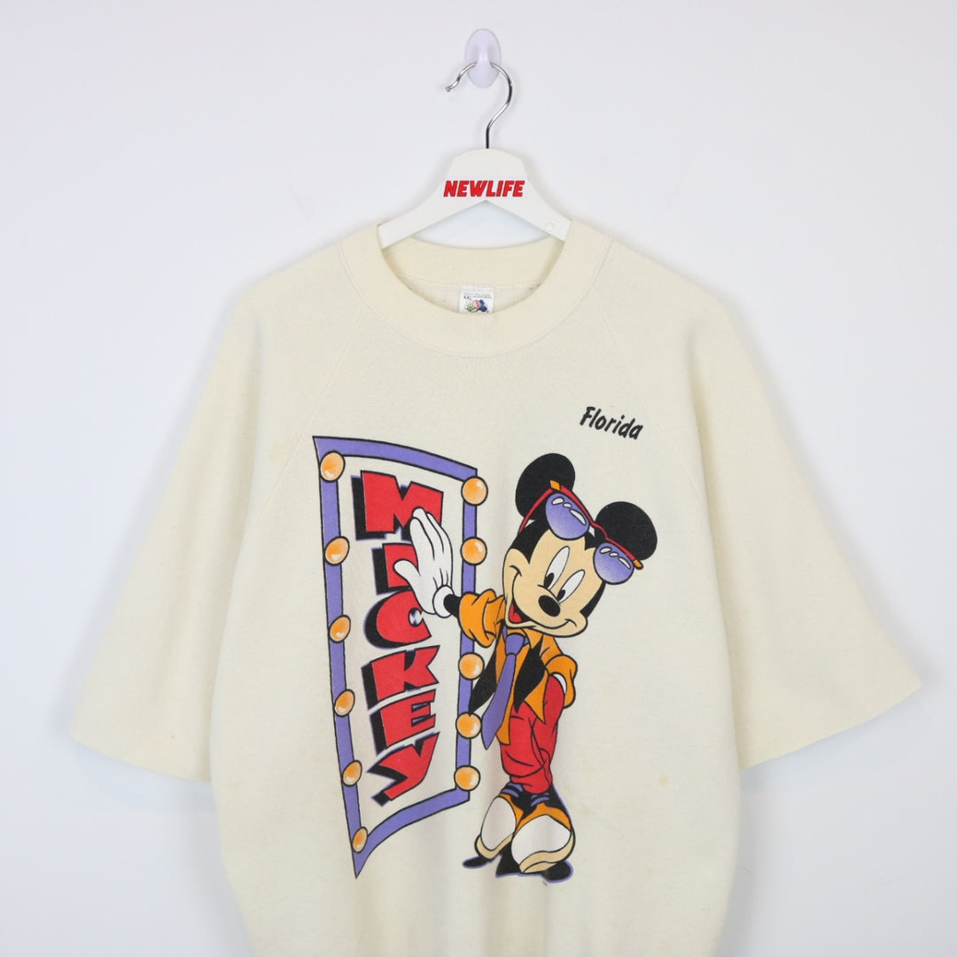 Vintage 90's Disney Mickey Mouse Short Sleeve Crewneck - L-NEWLIFE Clothing