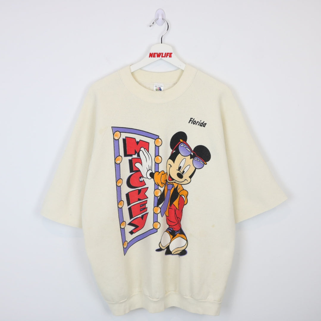 Vintage 90's Disney Mickey Mouse Short Sleeve Crewneck - L-NEWLIFE Clothing