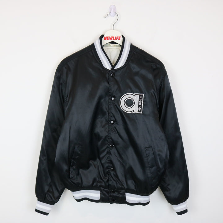 Vintage 80's Adidas Satin Bomber Jacket - L-NEWLIFE Clothing