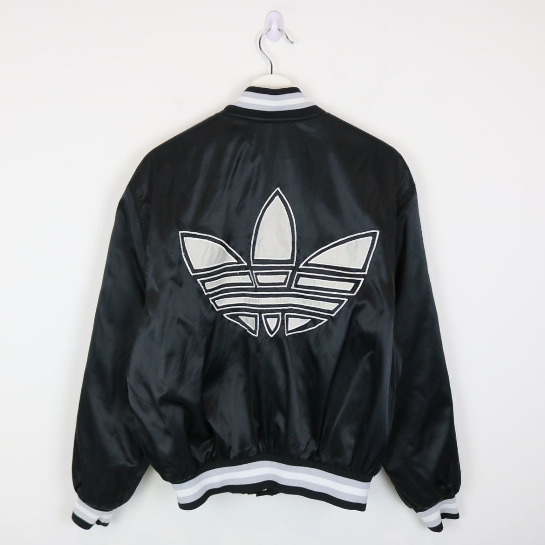 Vintage 80's Adidas Satin Bomber Jacket - L-NEWLIFE Clothing