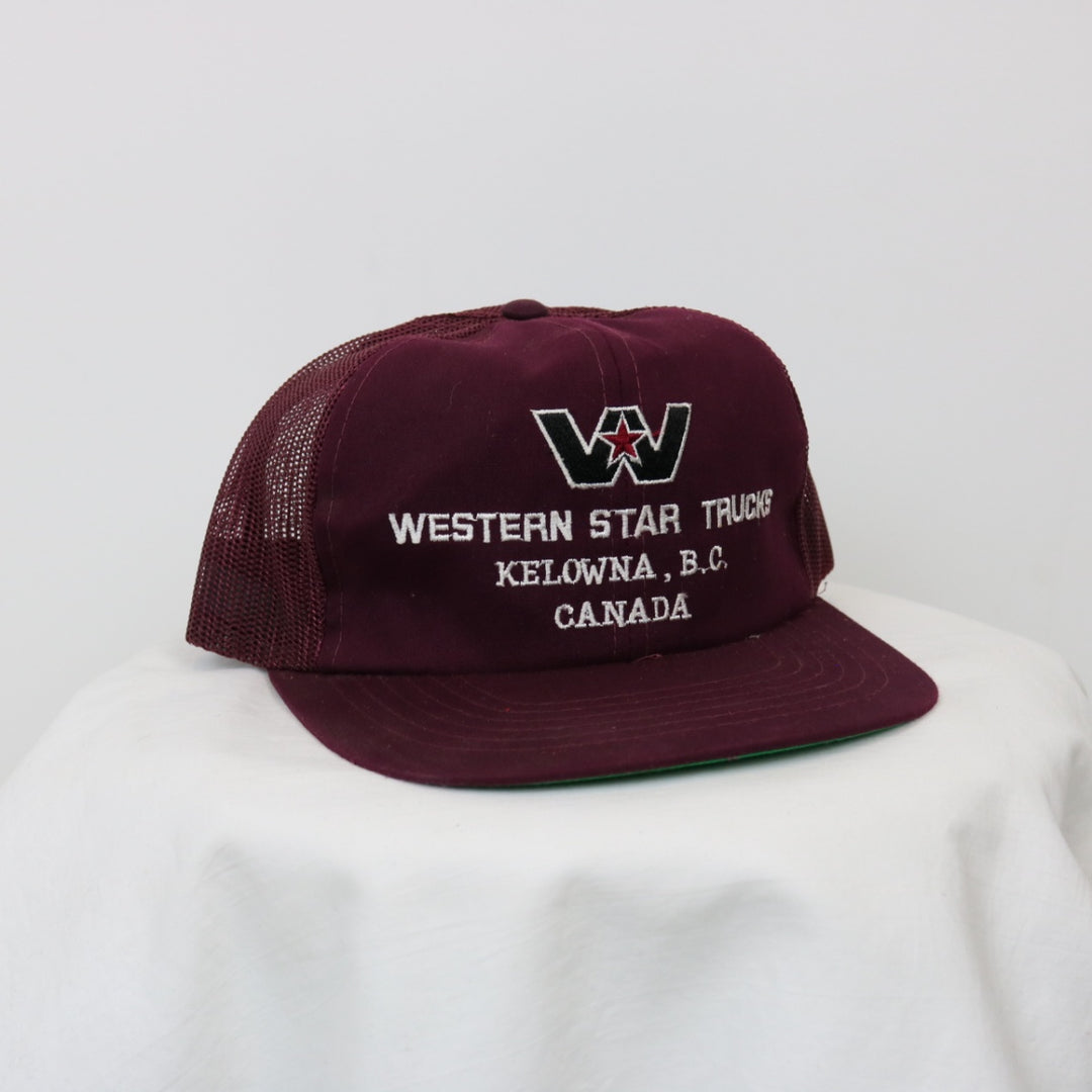 Vintage 80's Western Star Trucks Trucker Hat - OS-NEWLIFE Clothing